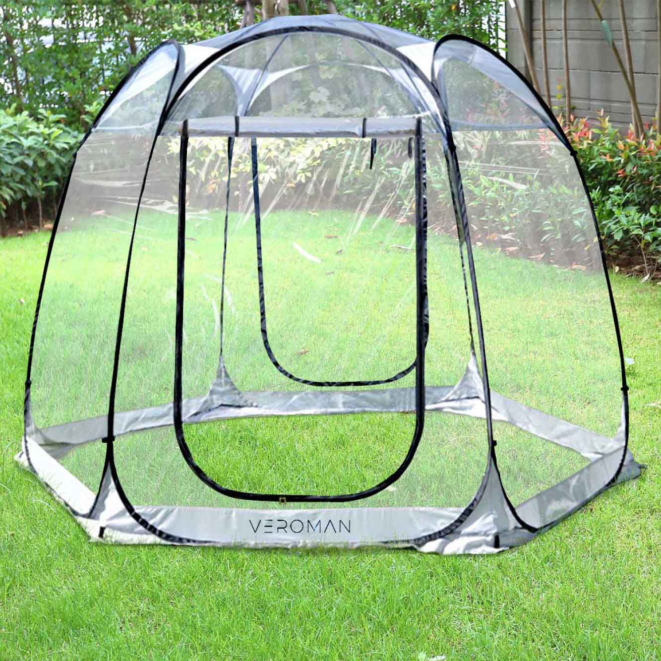 VeroMan 透明テント バブルテント 六角形 スクリーンハウス ルーム