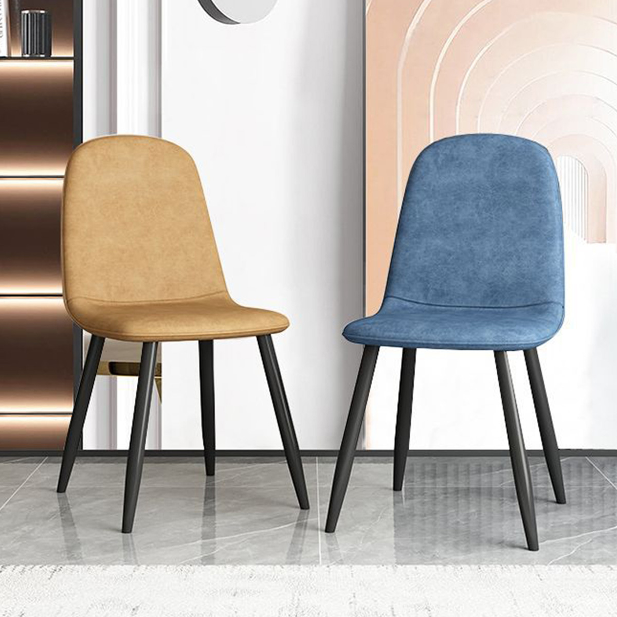 VEROMAN ダイニングチェア 椅子 チェアー カフェ オフィス モノトーン