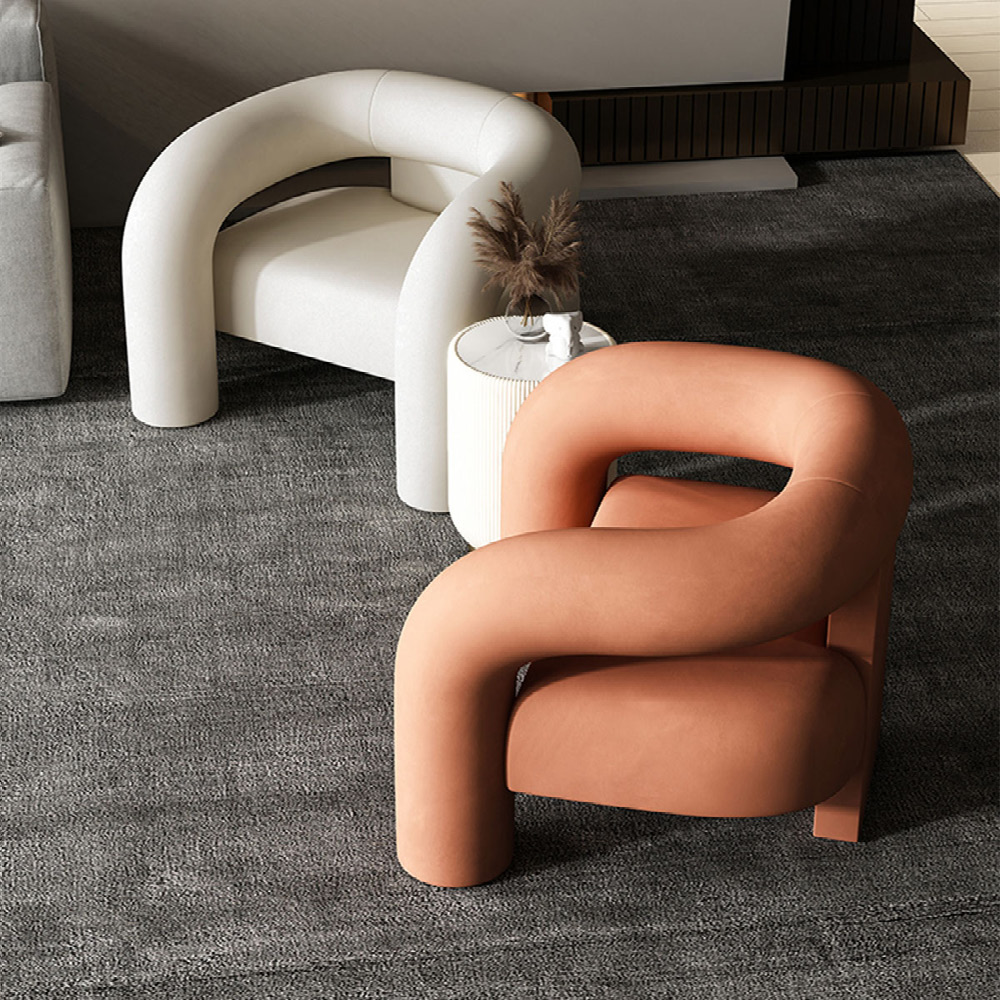 VeroMan ソファ 一人掛け 面白い形 ゆったり フランネル生地 安定
