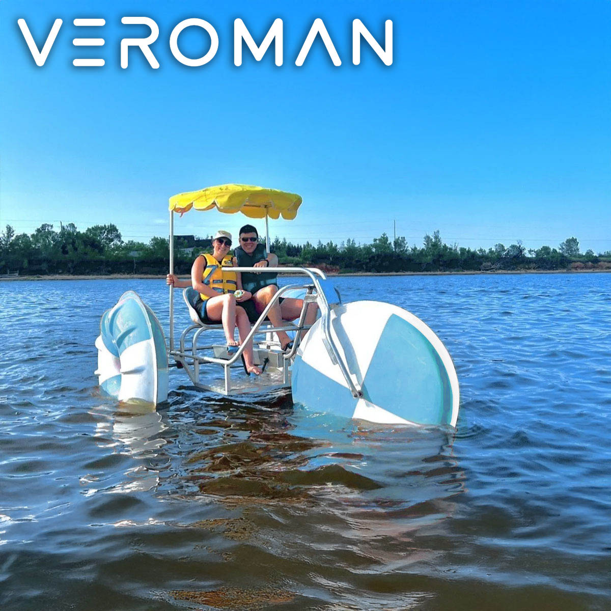 足漕ぎボート(亀) VEROMAN VeroMan 足漕ぎボート 足漕ぎボード 水上自転車 水上ボード 足