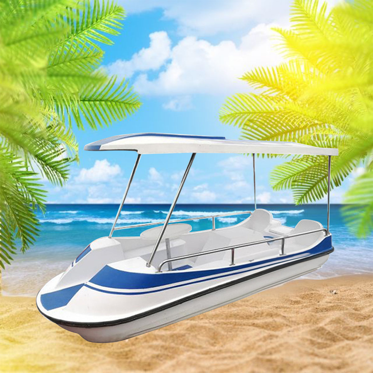 VEROMAN 足漕ぎボート 足漕ぎ 水上ボート 水上 ボート 屋根付き 屋根 6