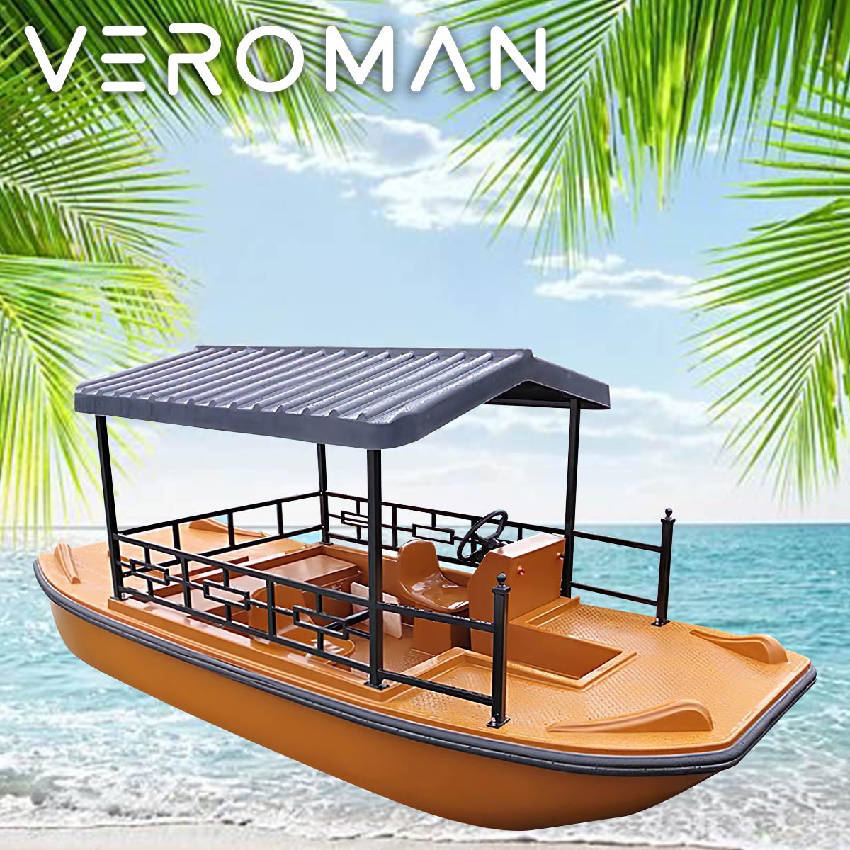 VEROMAN 足漕ぎボート 足漕ぎ 水上ボート 水上 ボート 屋根付き 屋根