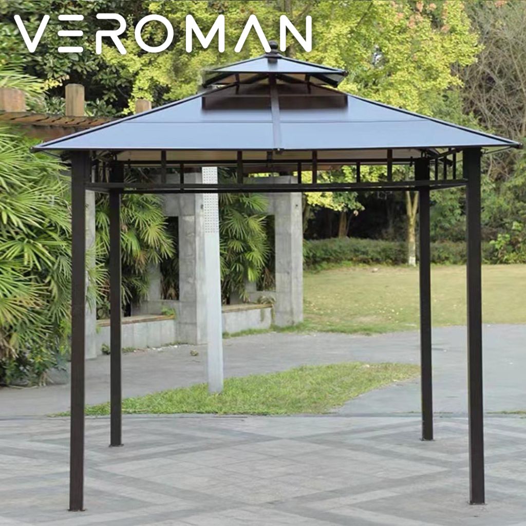 VEROMAN [250cm] あずまや サンシェルター 屋外用パーゴラ 小屋型