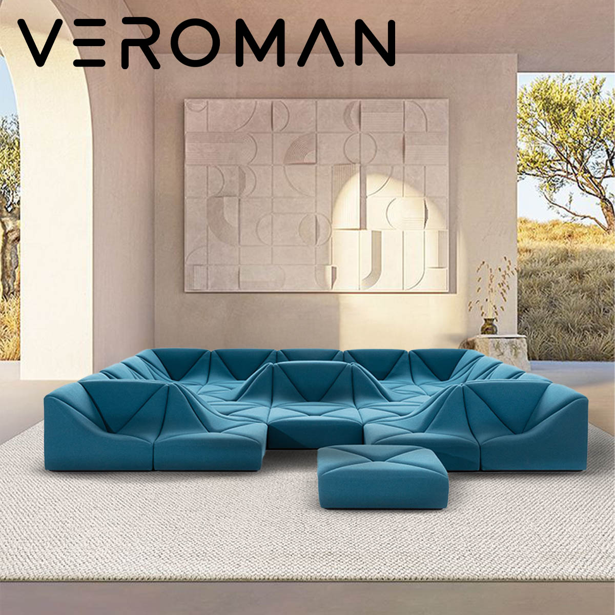 VEROMAN ソファ 組み合わせ自由 ローソファ フロアソファ ロータイプ