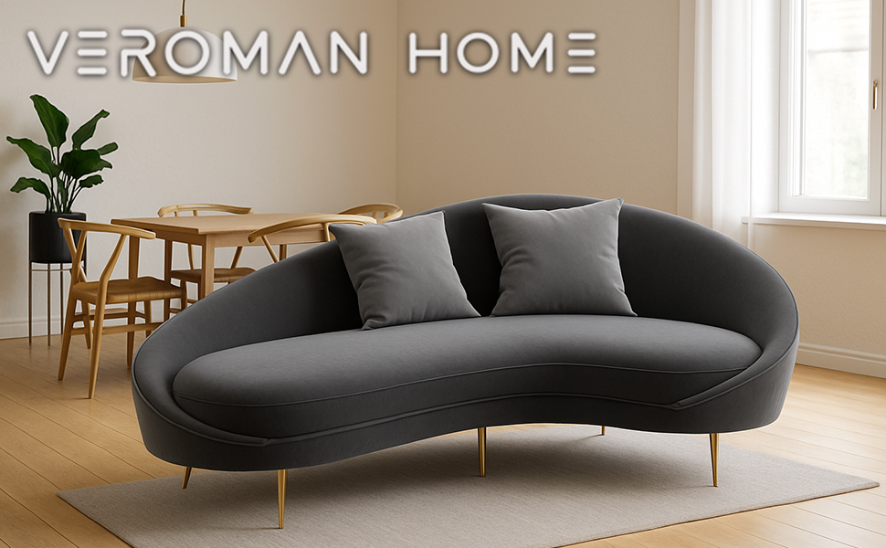 モダン曲線デザインソファ 66x76x69cm 新商品】 アートのような曲線を強調した高級仕様のソファ【インテリア