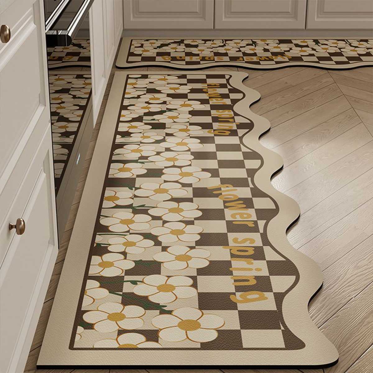 VEROMAN [120x50cm] マット ロング フロアマット キッチン用 滑り