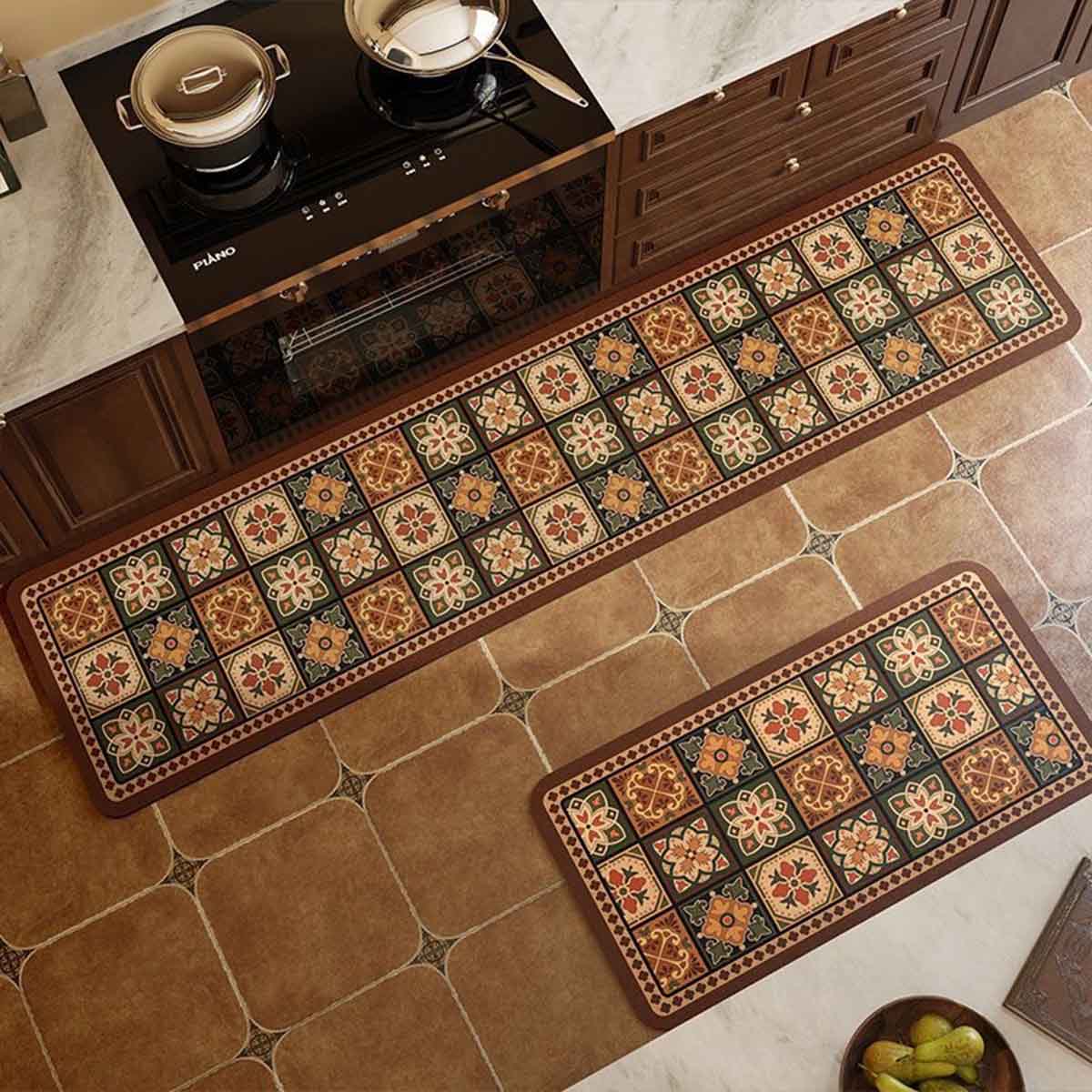 VEROMAN [120x50cm] マット ロング フロアマット キッチン用 滑り