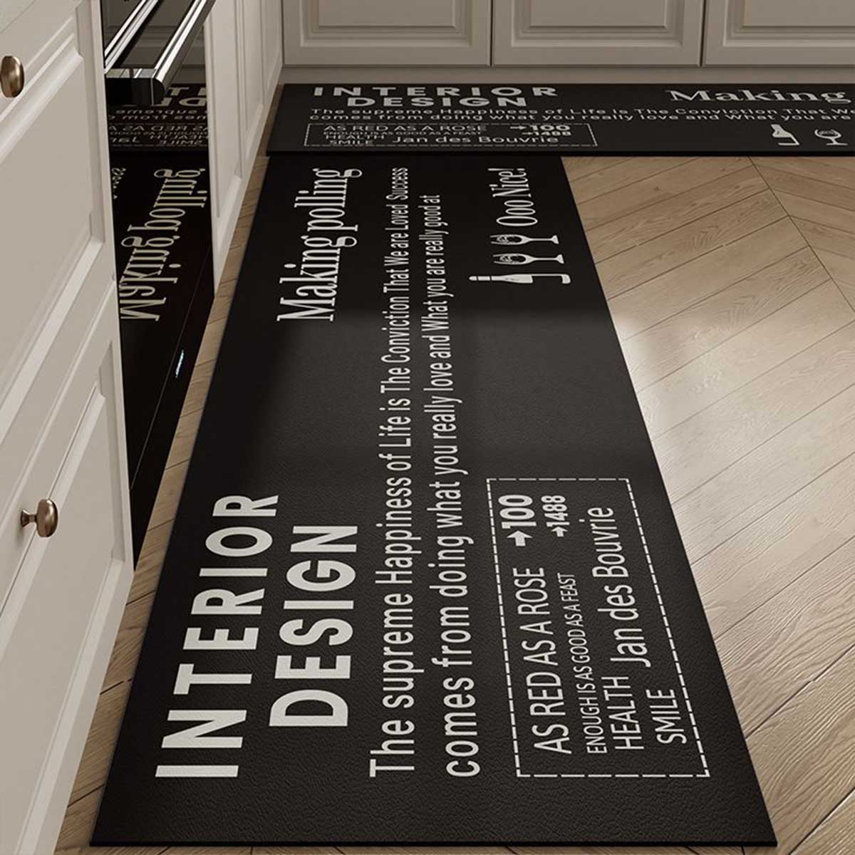VEROMAN [120x50cm] マット ロング フロアマット キッチン用 滑り