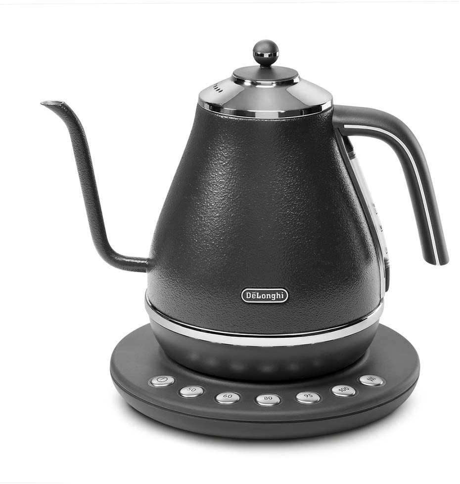 電気ケトル おしゃれ デロンギ 温度設定 コーヒー アイコナ 1.0L 1000ml カフェ ケトル ドリップ ケトル やかん ヤカン 電気 KBOE1230J | アイコナコレクション | 01