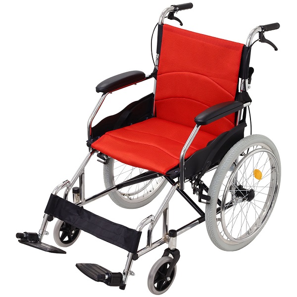 車椅子 軽量 折りたたみ 介助型 簡易車椅子 コンパクト 介助式 介助用 自走式 介護用 簡易式 通気クッション シルバーカー｜versos｜02