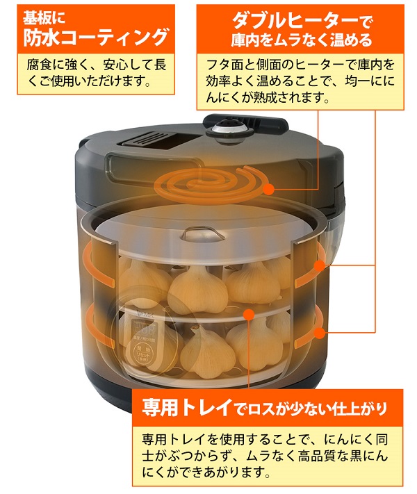 エムケー精工 黒にんにくメーカー BG-105T 発酵食品 調理家電 新品未使用 エムケー精工 黒にんにくメーカー BG-105T 黒ニンニク発酵器 黒