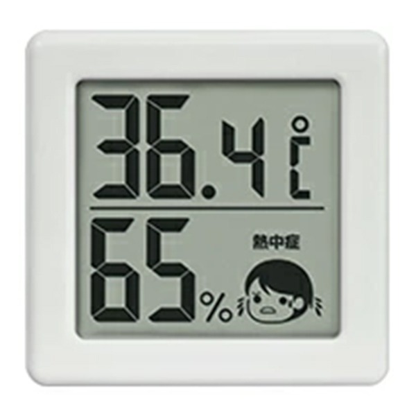 ドリテック 温湿度計 温度計 湿度計 表情メーター付き O-420WT コンパクト おしゃれ 赤ちゃん デジタル おしゃれ コンパクト 持ち運び 熱中症 対策｜versos｜02