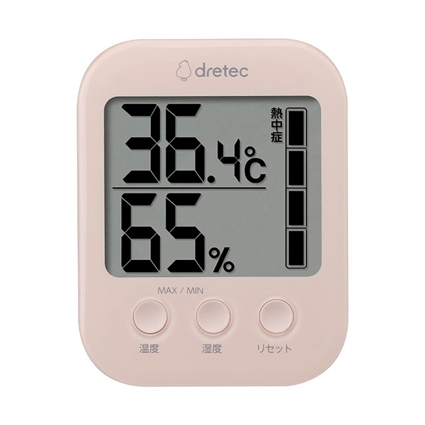 ドリテック 温湿度計 温度計 湿度計 表情メーター付き O-401WT コンパクト おしゃれ 赤ちゃん デジタル おしゃれ コンパクト 持ち運び 熱中症 対策｜versos｜03