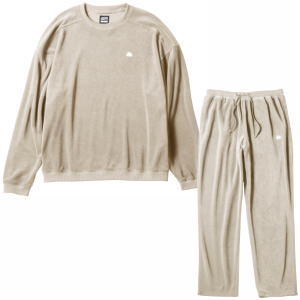 ロゴス リカバリーウェア メンズ レディース リゲインテック 上下セット ブラック ベージュ XL L M S LOGOS by LIPNER ボディリカバリーベロア スウェット#35212＆スウェットパンツ#35213 LOGOS（ロゴス） リカバリーウェア 上下セット ブラック ベージュ XL