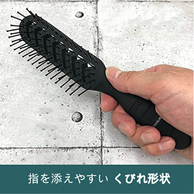 指を添えやすいくびれ形状のハンドル