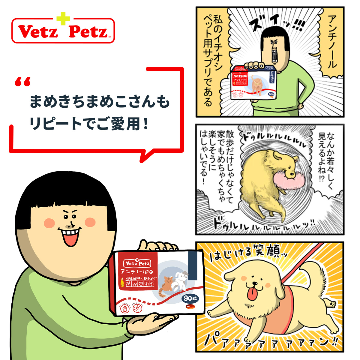 Vetz Petz（ベッツペッツ） 【公式】アンチノール プラス 犬用 60粒