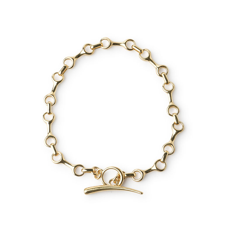 ガブリエラ アルティガス チェーンブレスレット 2026SS 15MM Double Beam Chain W Tusk Clasp Vermeil BC99 GABRIELA ARTIGASの画像