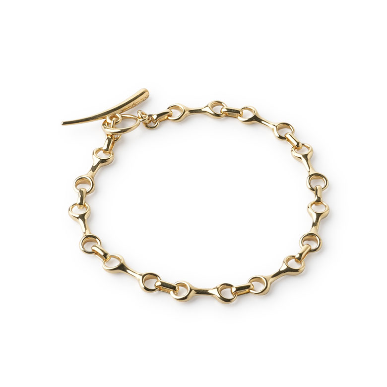 ガブリエラ アルティガス チェーンブレスレット 2026SS 15MM Double Beam Chain W Tusk Clasp Vermeil BC99 GABRIELA ARTIGASの画像