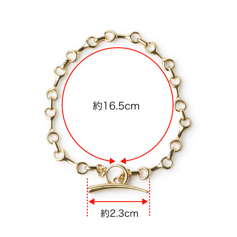 ガブリエラ アルティガス チェーンブレスレット 2026SS 15MM Double Beam Chain W Tusk Clasp Vermeil BC99 GABRIELA ARTIGASの画像