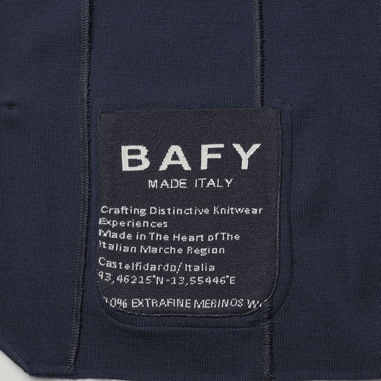 BAFY（バフィー） ニットジャケット メリノウール シングル 14ゲージ