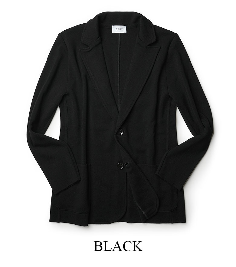 BAFY（バフィー） ニットジャケット メリノウール シングル 14ゲージ