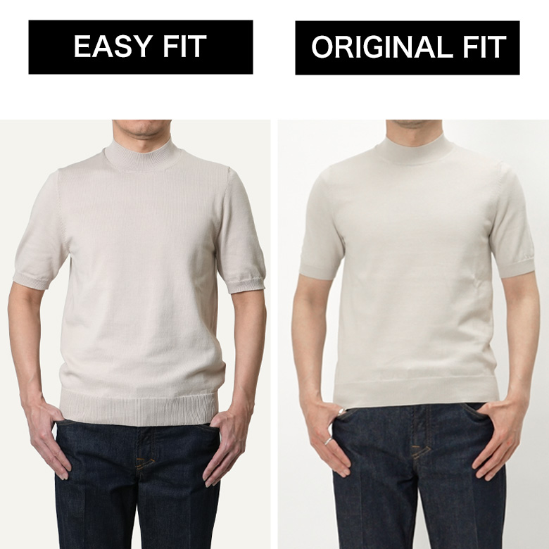 BAFY バフィー ニット ニットTシャツ モックネック 半袖 サマー