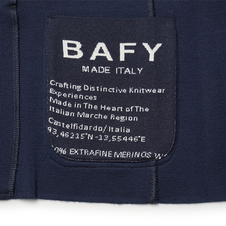 バフィー ニットジャケット ウール ダブルブレスト 14ゲージ  BAFY イタリア製 メンズ 【返品不可】の画像