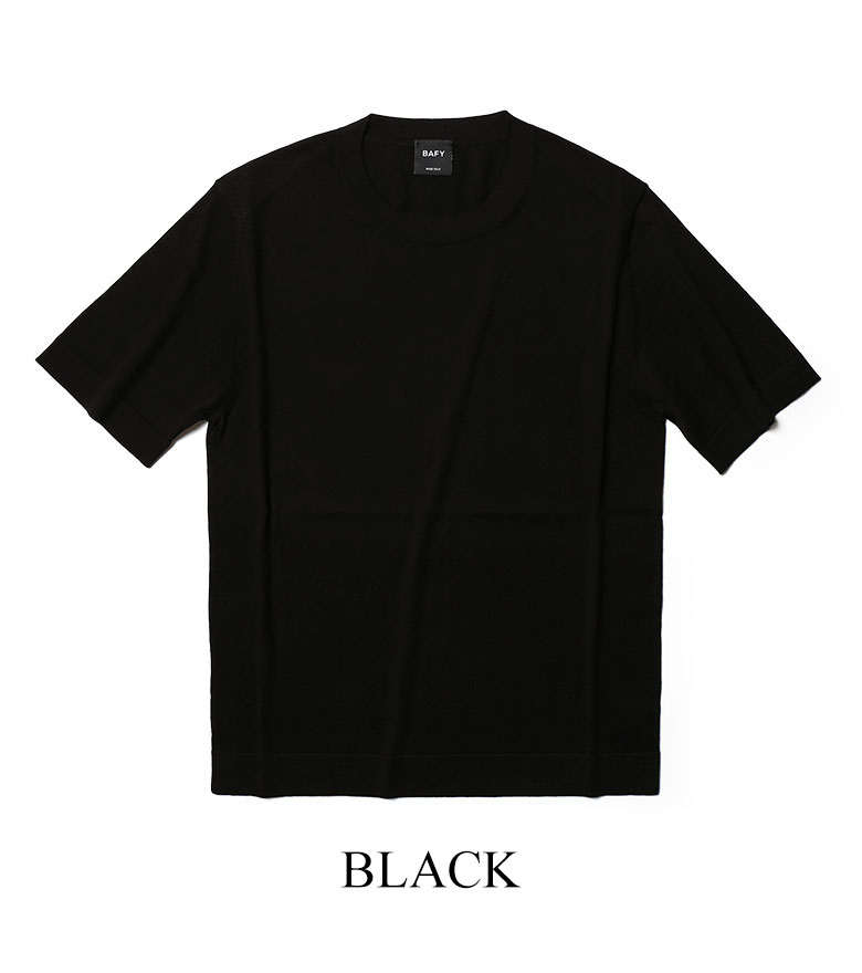 バフィー / ニット / ニットTシャツ / 春夏 / 半袖 / クルーネック / BAFY / 2022SS / 返品不可