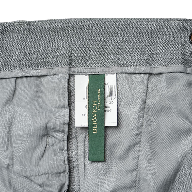 美品】ベルウィッチSCOTCH-GDヘリンボーン柄後染め灰44秋冬