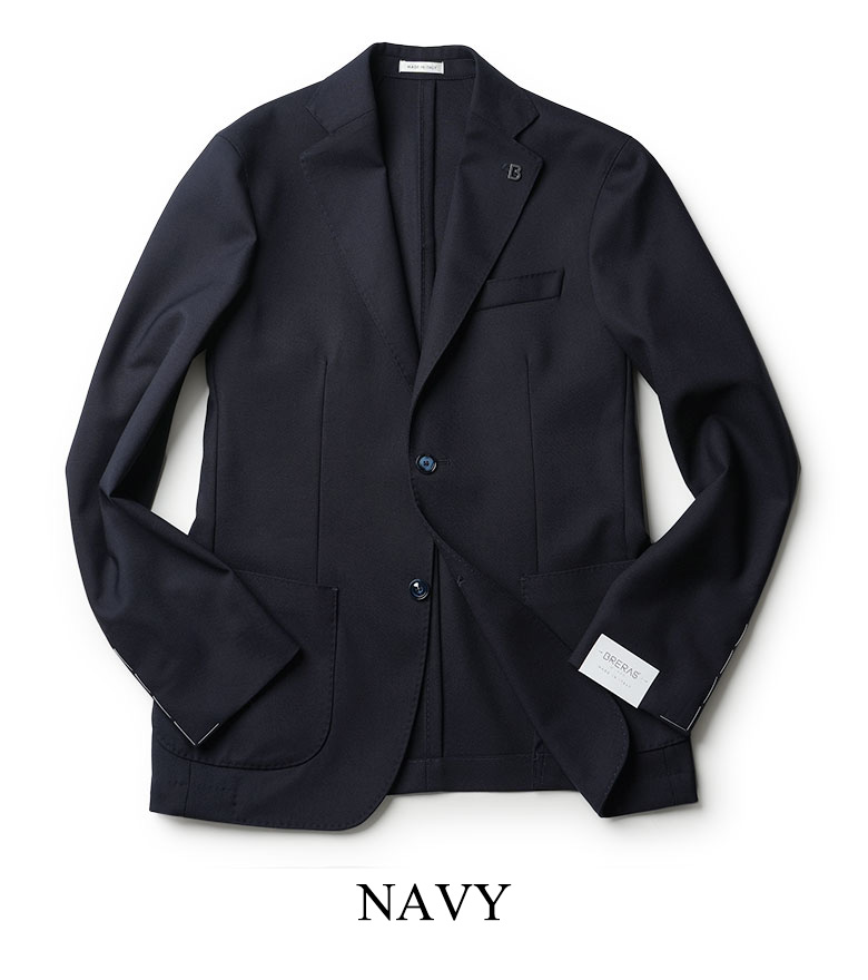 ブレラス ジャケット ホップサック 2025AW 秋冬 ウール ブレザー 紺