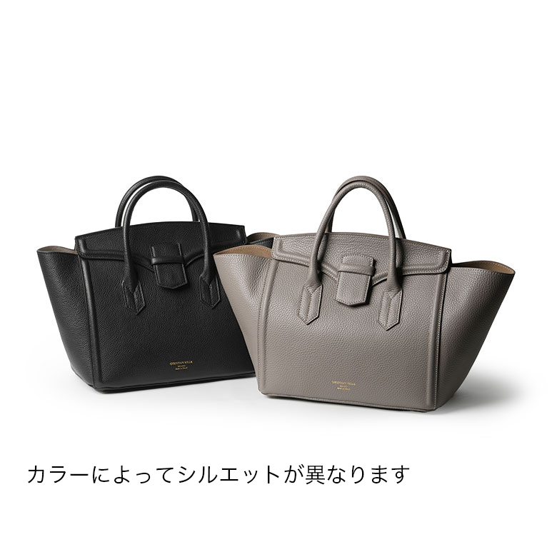 CHRISTIAN VILLA ハンドバッグ セール】【CHRISTIAN VILLA】ボックスシルエットレザーハンドバッグ