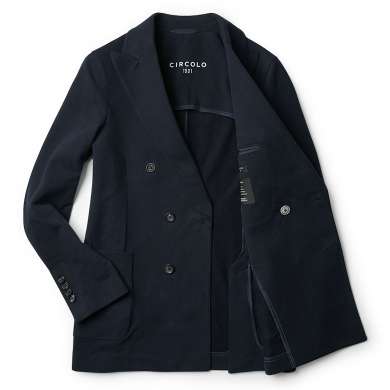 CIRCOLO 1901 ネイビー スーツ セット CIRCOLO 1901 ネイビー セットアップスーツ