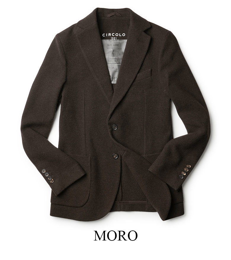 未使用級 CIRCOLO1901 カシミヤ混 テーラードジャケット 48/L CIRCOLO 1901 チルコロ 1901 ジャケット メンズ 2B シングル ウール