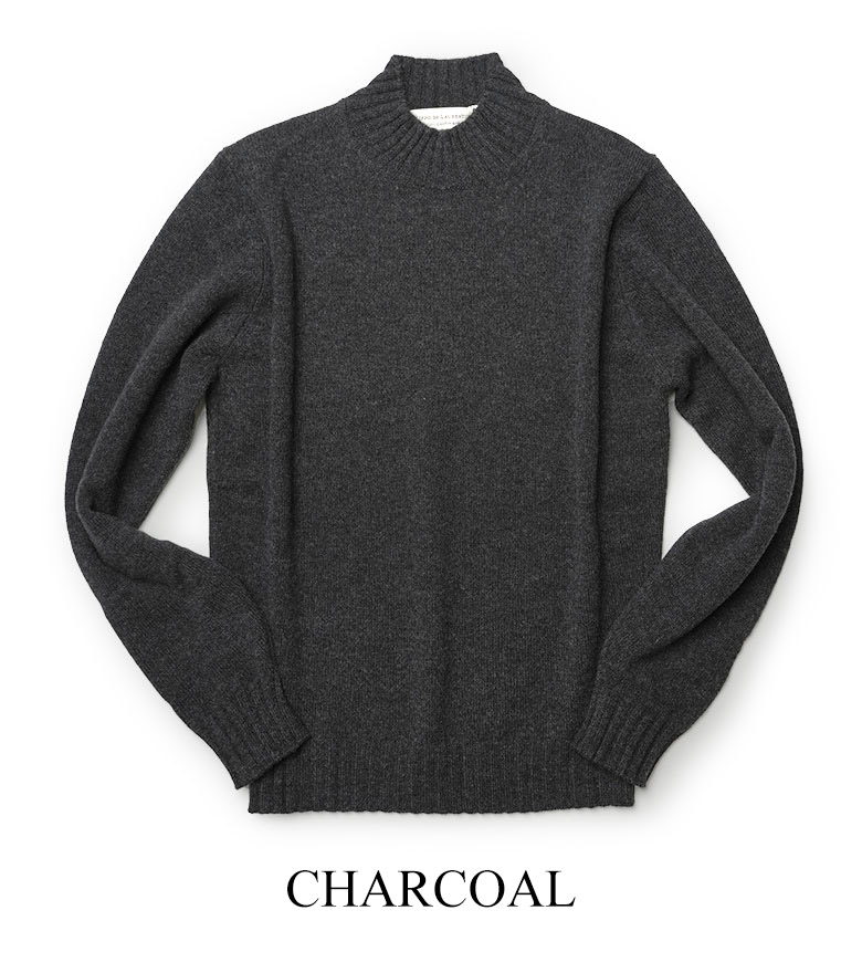 【新品未使用】FILIPPO DE LAURENTISモックネックニット FILIPPO DE LAURENTIIS ＜フィリップ デ ローレンティス＞ ／ ウール