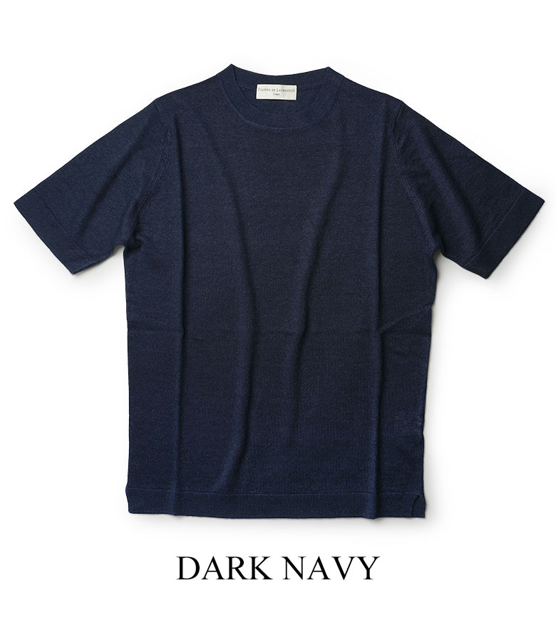 FILIPPO DE LAURENTIIS ニットTシャツ TS0MC CR14R クルーネック フィリッポ デ ローレンティス FILIPPO DE LAURENTIIS FILIPPO