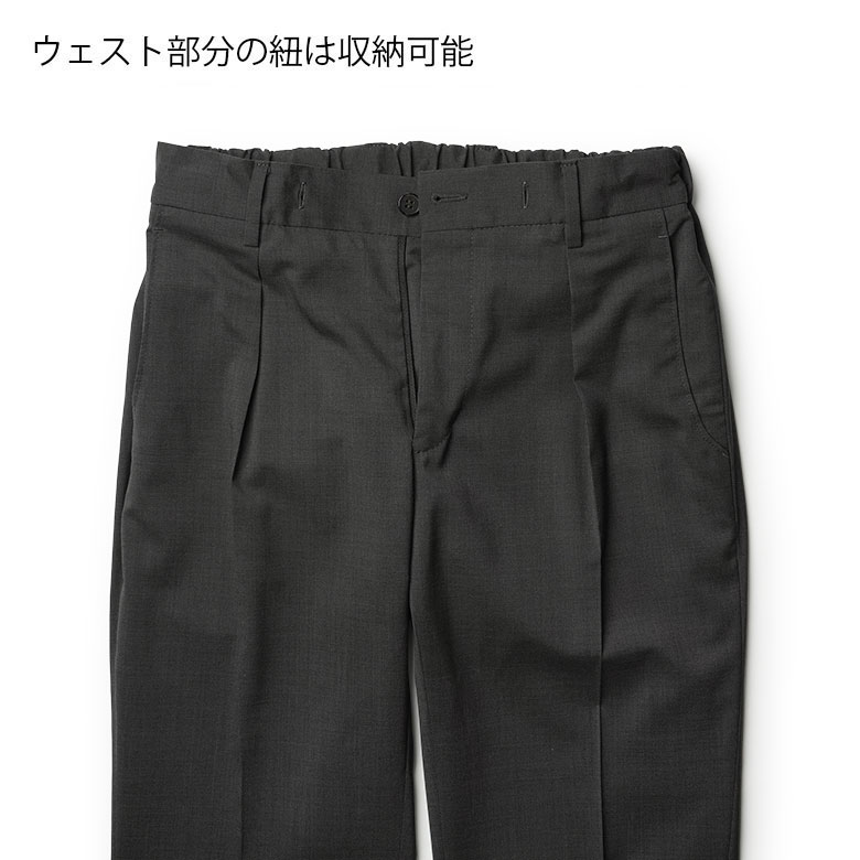 GERMANO 【ジェルマーノ】 ワンプリーツスラックス　ブラック 44 germano-m_ch2.jpg