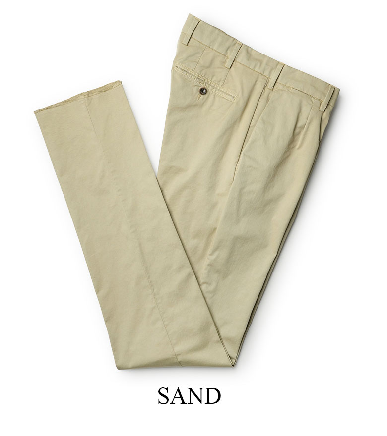 INCOTEX チノパン 2本セット ブラウン ベージュ INCOTEX - INCOTEX SLACKS (100型) SLIM FIT ガーメントダイ