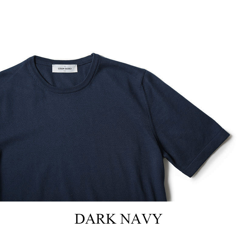 Gran Sasso（グランサッソ） ニット Tシャツ 半袖 エジプトコットン 12