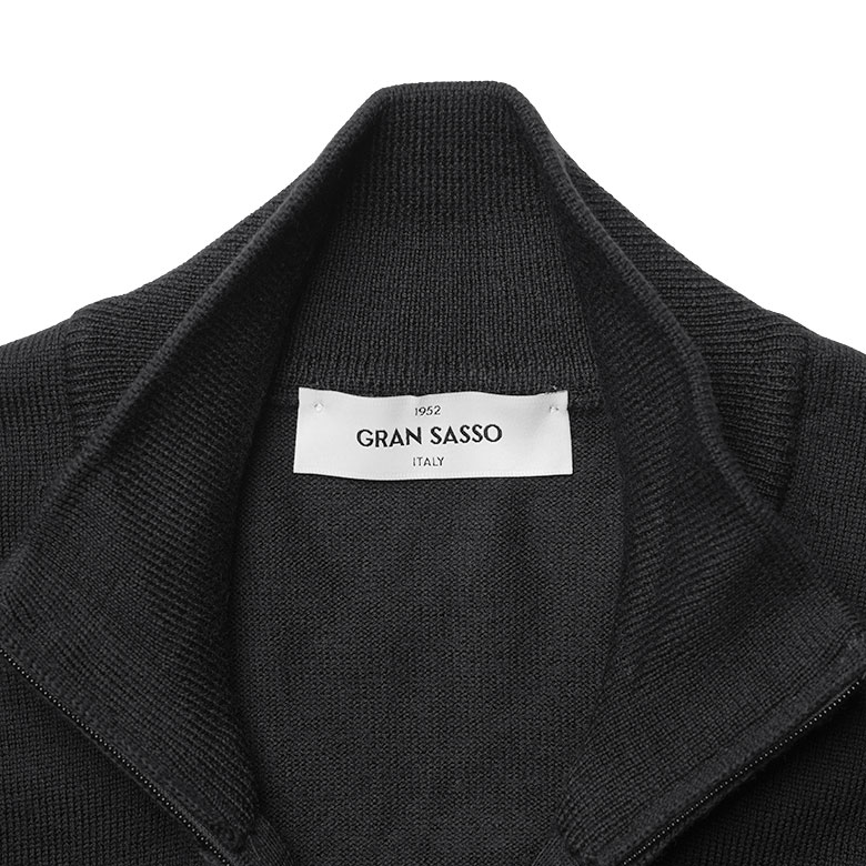 Gran Sasso（グランサッソ） ドライバーズニット ウール ハイゲージ