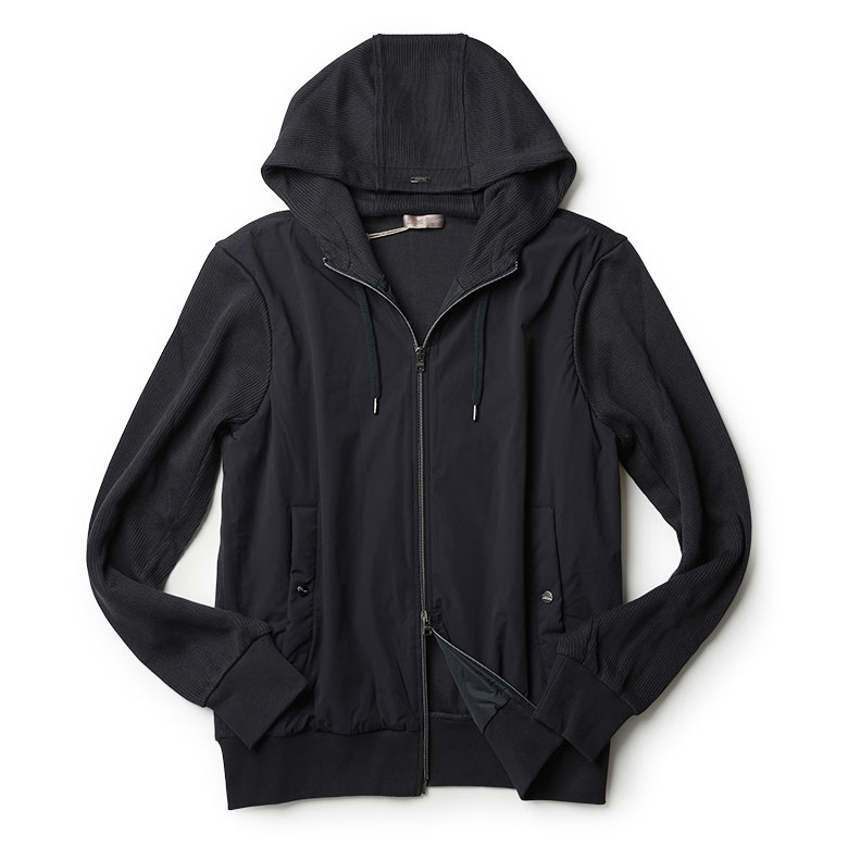 HERNO（ヘルノ） パーカー ブルゾン ニット 2025AW 秋冬 フルジップ