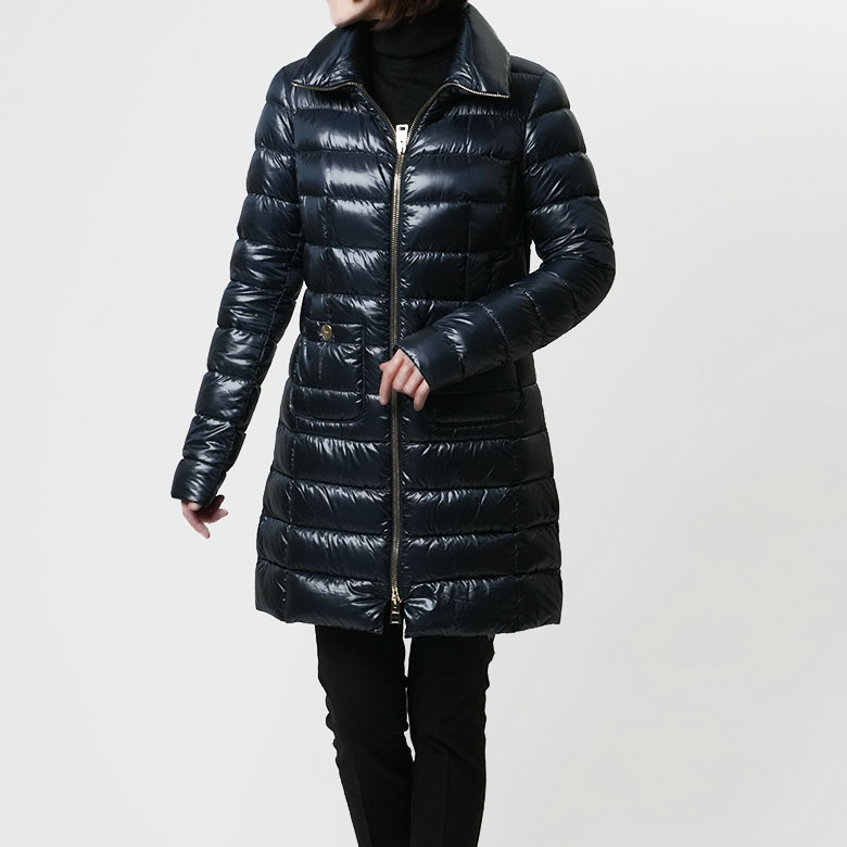 HERNO ヘルノ レディース ダウンコート ロールネック スタンド