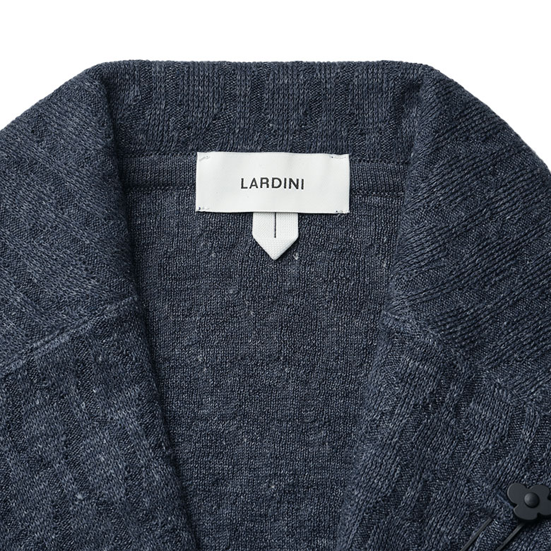 ラルディーニ ニットジャケット ケーブルニット リネン LARDINI サマーニット イタリア製 メンズ レビュー  2024SS 春夏｜viajero-chocolat｜13