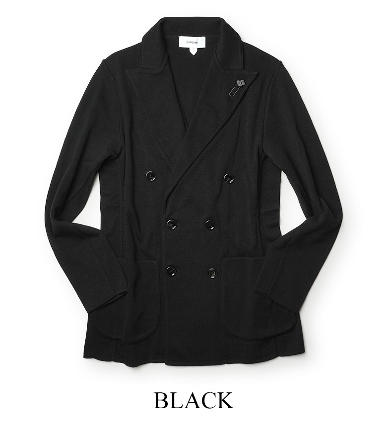 ◇ラルディーニ/LARDINI 春夏ニットジャケット S 管9100 LARDINI ラルディーニ サマーニット ジャケット ダブル 2025SS