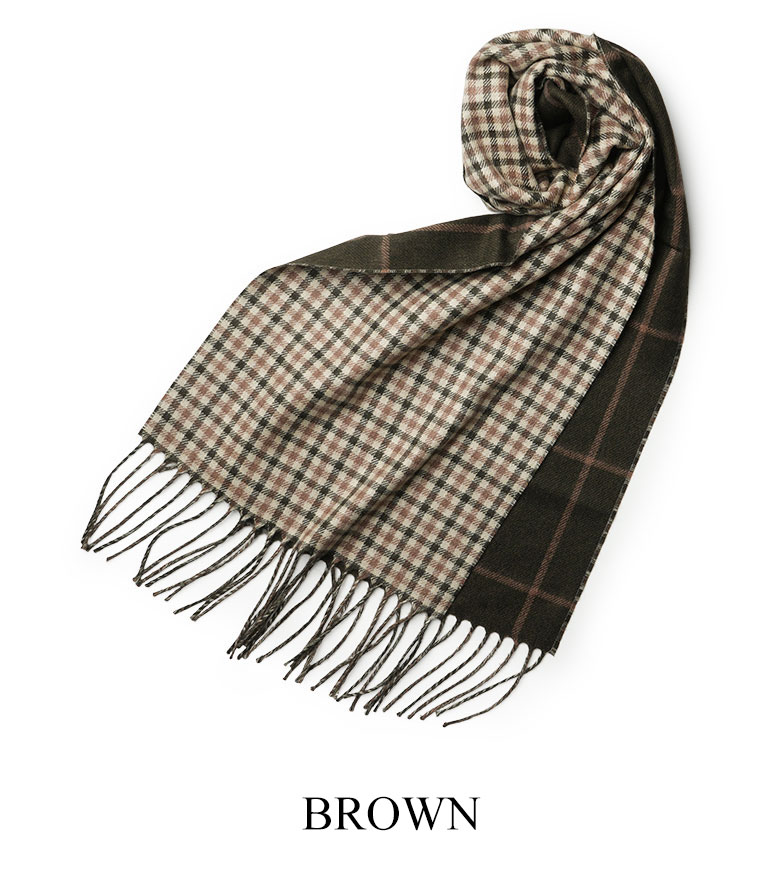 PIACENZA（ピアチェンツァ） ストール チェック マフラー グレン