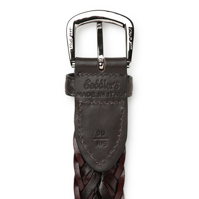 サドラーズ メッシュ バイカラー ベルト 3cm 本革 レザー Saddler's