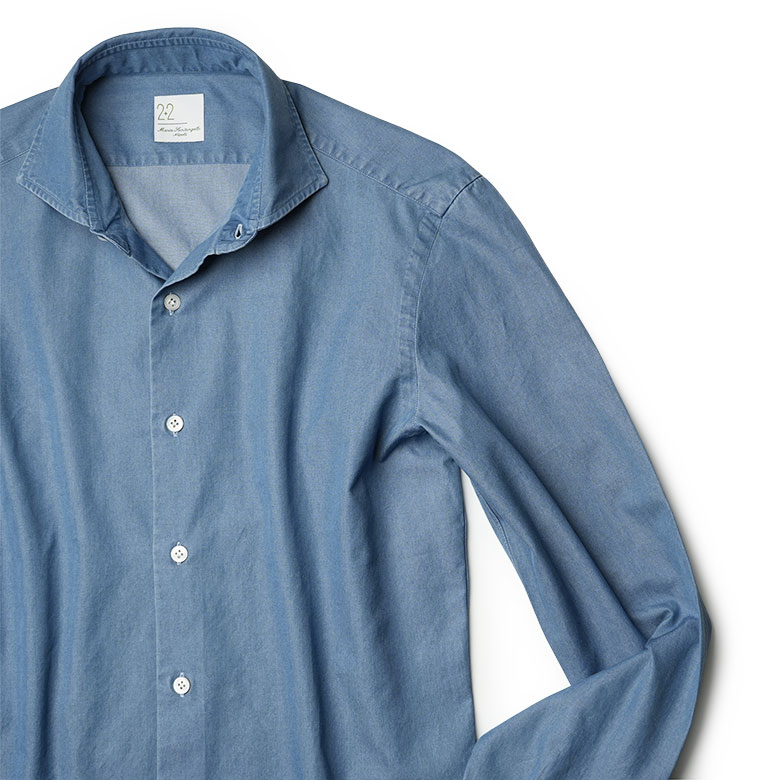 【美品】Maria Santangelo ナポリ リネン長袖シャツ ライトブルー 美品】Maria Santangelo ナポリ リネン長袖シャツ ライトブルー 楽天