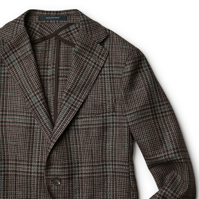 イタリア製 ラルフローレン テーラードジャケット グレンプレイド シルク混 40 イタリア製 ラルフローレン テーラードジャケット グレン