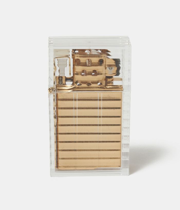 【坪田パール】HARD-EDGE PETROL LIGHTER Latitude　ライター　クリア　ブラック　透明　ギフト　贈り物　プレゼント【21072】 |  | 01