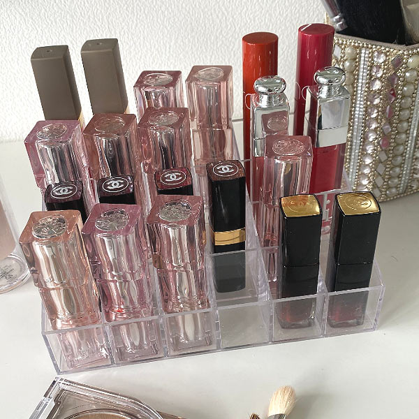 コスメボックス メイクボックス 収納 口紅入れ リップ リップスタンド