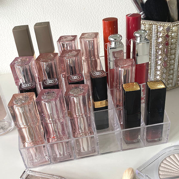 コスメボックス メイクボックス 収納 口紅入れ リップ リップスタンド